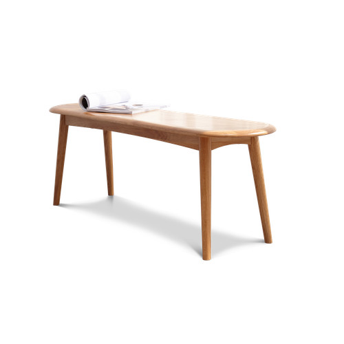 Solid oak wood dining bench - dining,