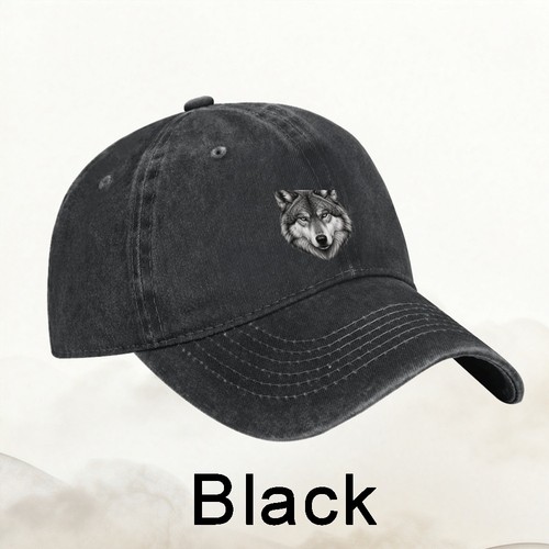 Realistic wolf head baseball - realistic,