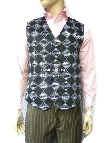 Mad hatter vest costume alice - vest,