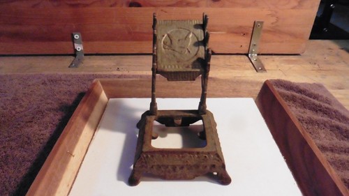 Antique inkwell stand - inkwell, &