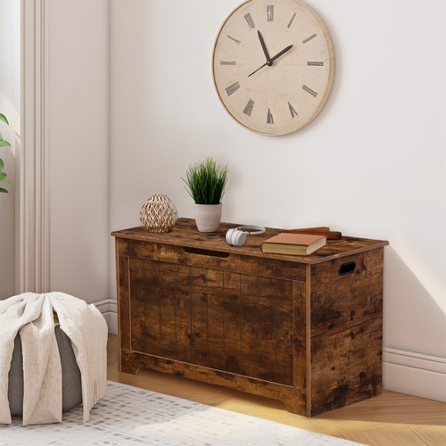 Wooden toy chest storage - toy,