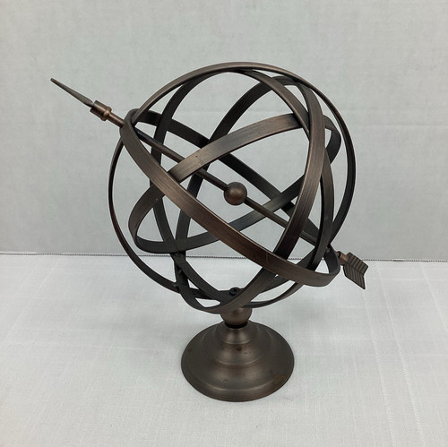 Metal armillary sphere with - metal,
