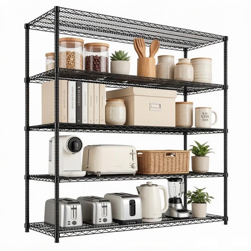 Tier metal wire shelving - metal,