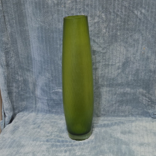 Tall green frosted glass - tall,