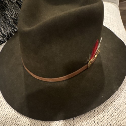 Borsalino brown solid fedora - solid,