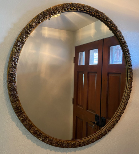 Vintage wall mirror ornate - vintage,