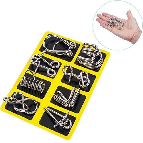 8pcs metal wire puzzle - wire,