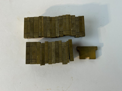 Vtg brass printing - 35,