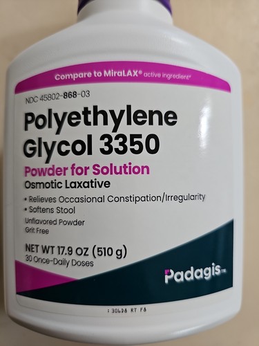 Polyethylene glycol 3350 - polyethylene,