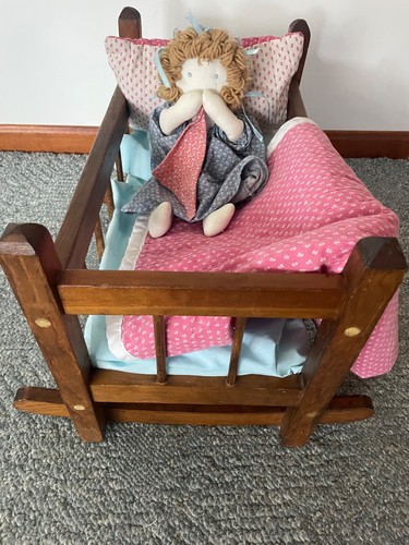Vintage handmade wooden baby - vintage,