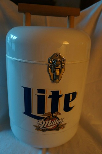 Miller lite metal cooler - metal,