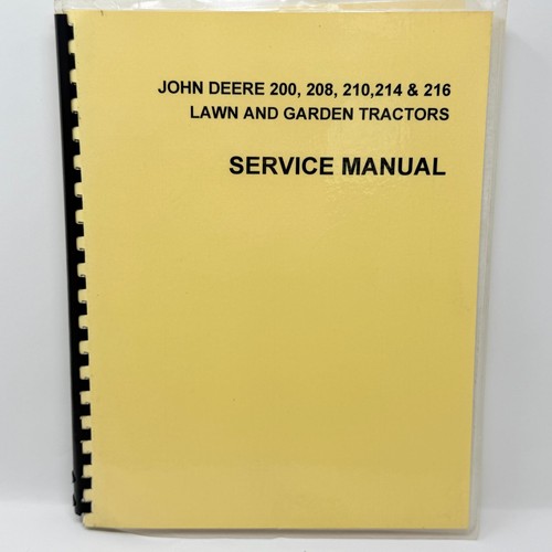 John deere 200 208 210 - deere, 214