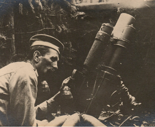 Wwi german trench - trench, mortar