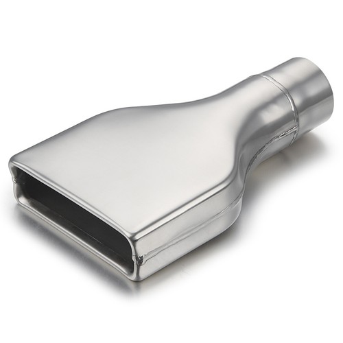 Stainless steel square exhaust - steel,