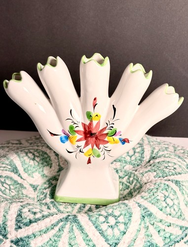 Vtg finger ceramic hand - finger,
