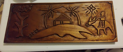Beautiful hand carved wood - hand,