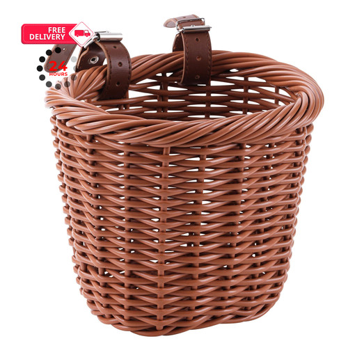 Kids bike basket wicker woven - wicker,