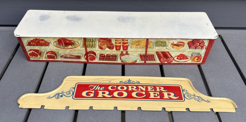 Vintage tin litho toy parts