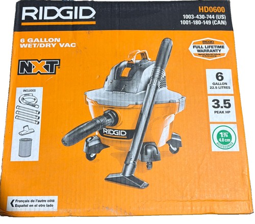 Ridgid gallon peak hp - 6,
