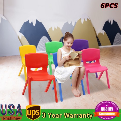 6pcs stackable school chairs - 6pcs,