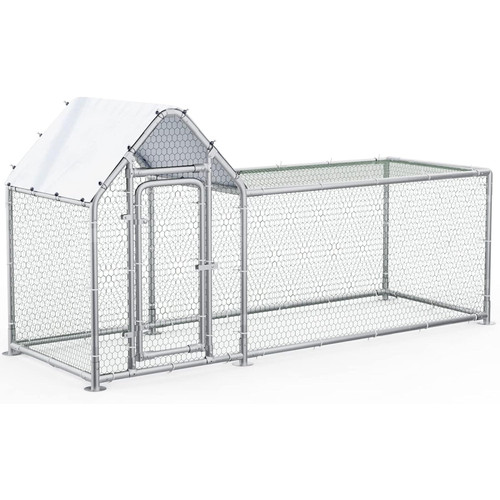 Large metal chicken coop heavy - metal,