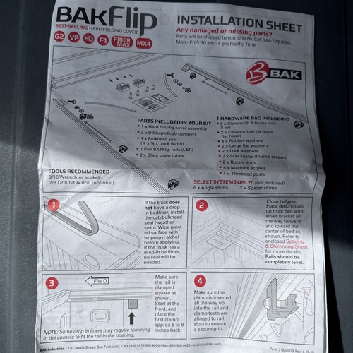 Bakflip tonneau cover - bakflip, -cover