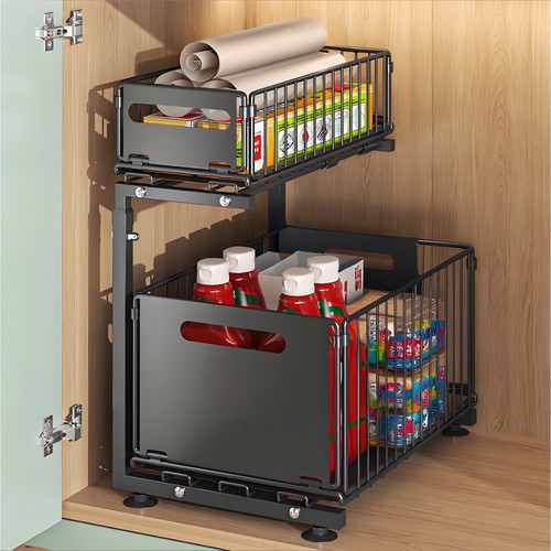 Under sink organizer 2 - , 2-tier