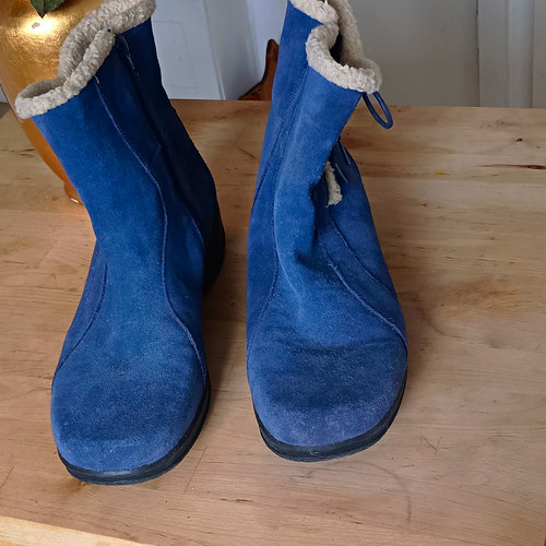 Clarks women blue suede - women's,