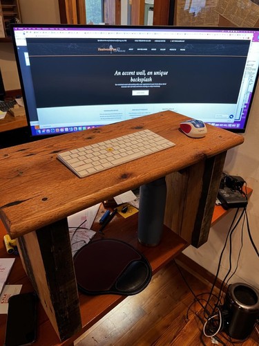 Reclaimed oak standing - standing, desk
