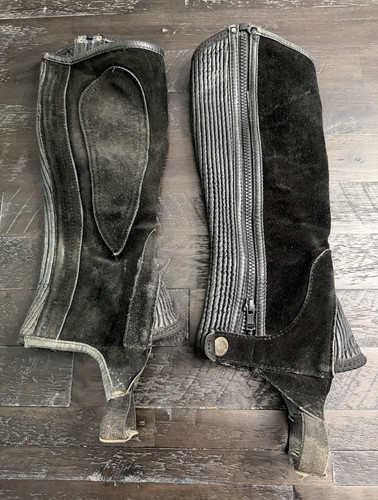 Ovation black suede equestrian - ovation,