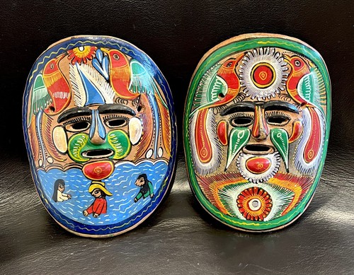 Vintage pair hand - vintage, hand-painted