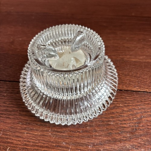 Vintage glass candle holder - vintage,