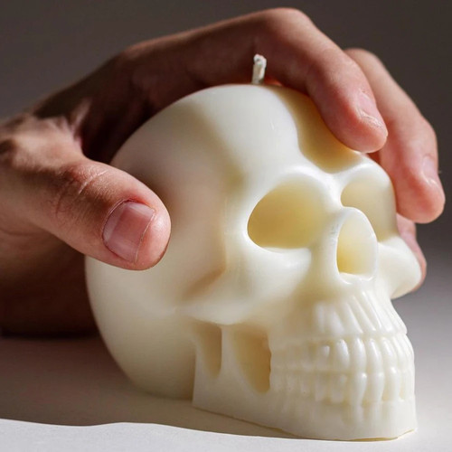 Skull candle silicone - candle, mold