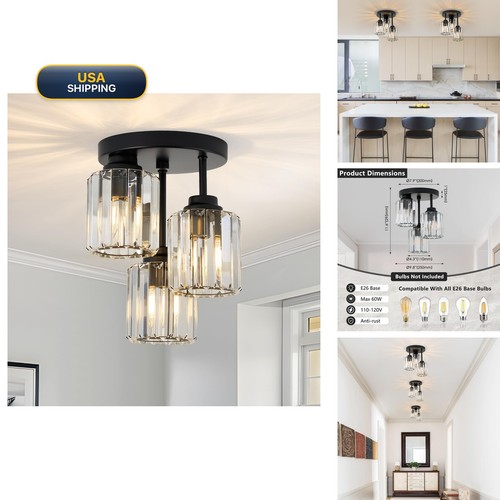 Addigi black flush mount - flush,
