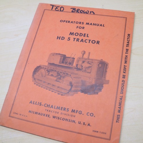 Allis chalmers hd5 - allis-chalmers, tractor