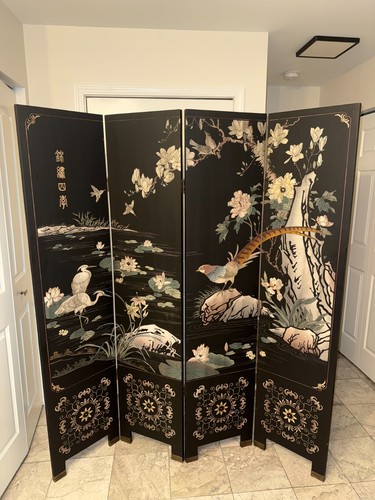 Vintage asian black lacquer - black, 4