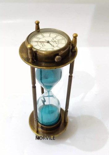 Sand timer hourglass brass - timer,
