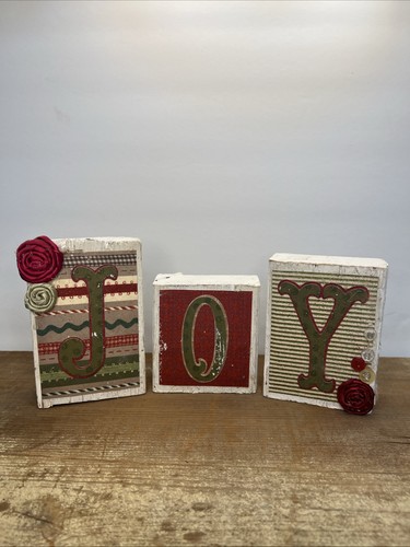 Primitive wood joy christmas - wood,