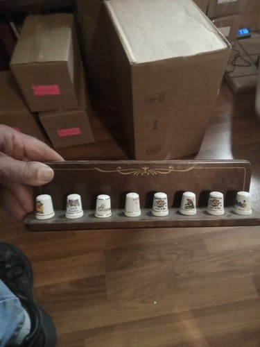 Vintage lot thimbles with - lot,