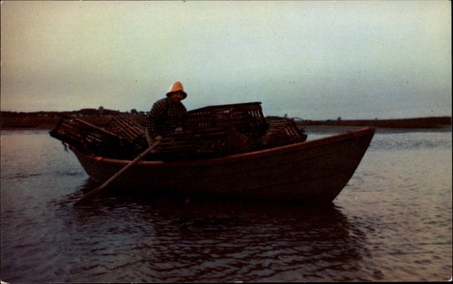 Maine lobsterman dory - maine,