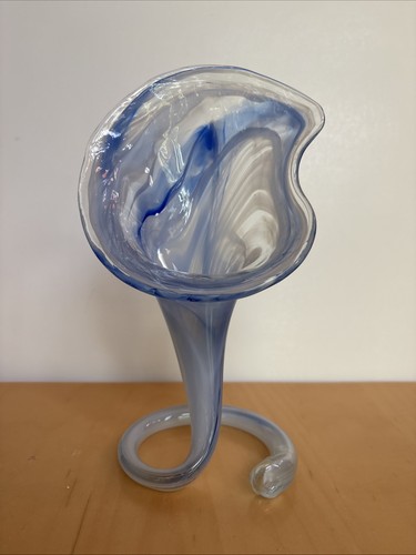 Vintage mcm blown swirled - vintage, art