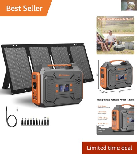 300w portable solar generator - 300w,