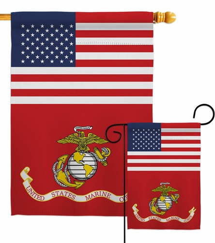 Marine corps garden - garden, flag