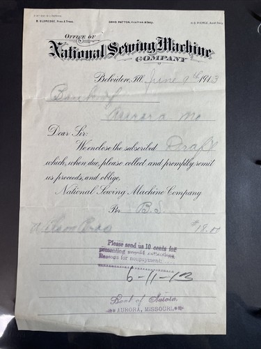 1913 national sewing machine - 1913,