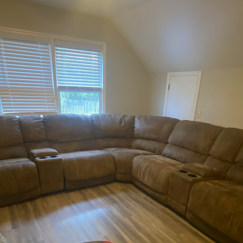 Brown microfiber reclining - brown,