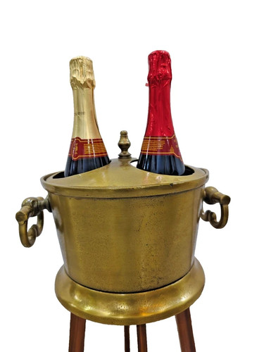 Antique brass wine beer - wine,