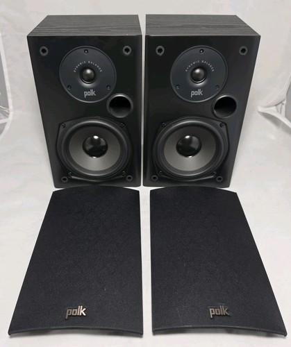 Polk audio t15 black bookshelf - audio,