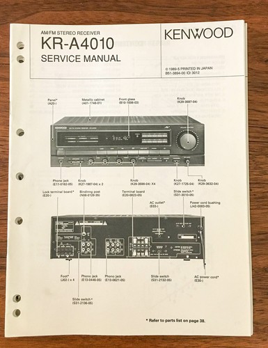 Kenwood a4010 receiver - kenwood,