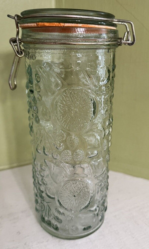 Vintage embossed clear glass - vintage,