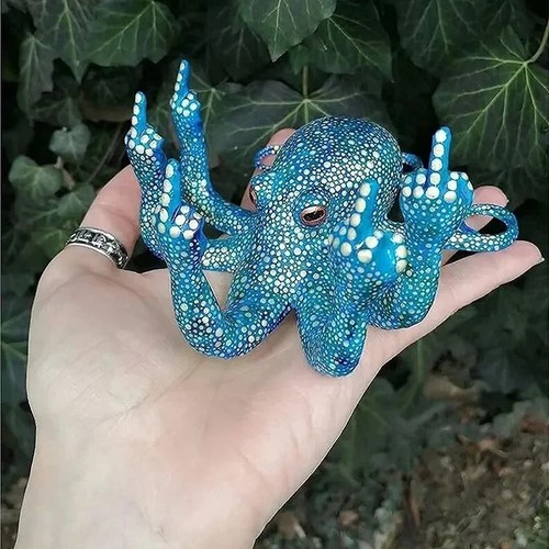 Middle finger octopus - finger,
